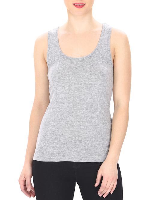 grey racer back tee - 13025669 - Standard Image - 0