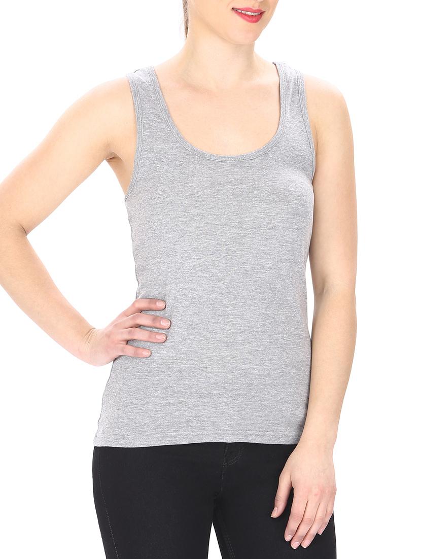 grey racer back tee - 13025669 -  Standard Image - 1
