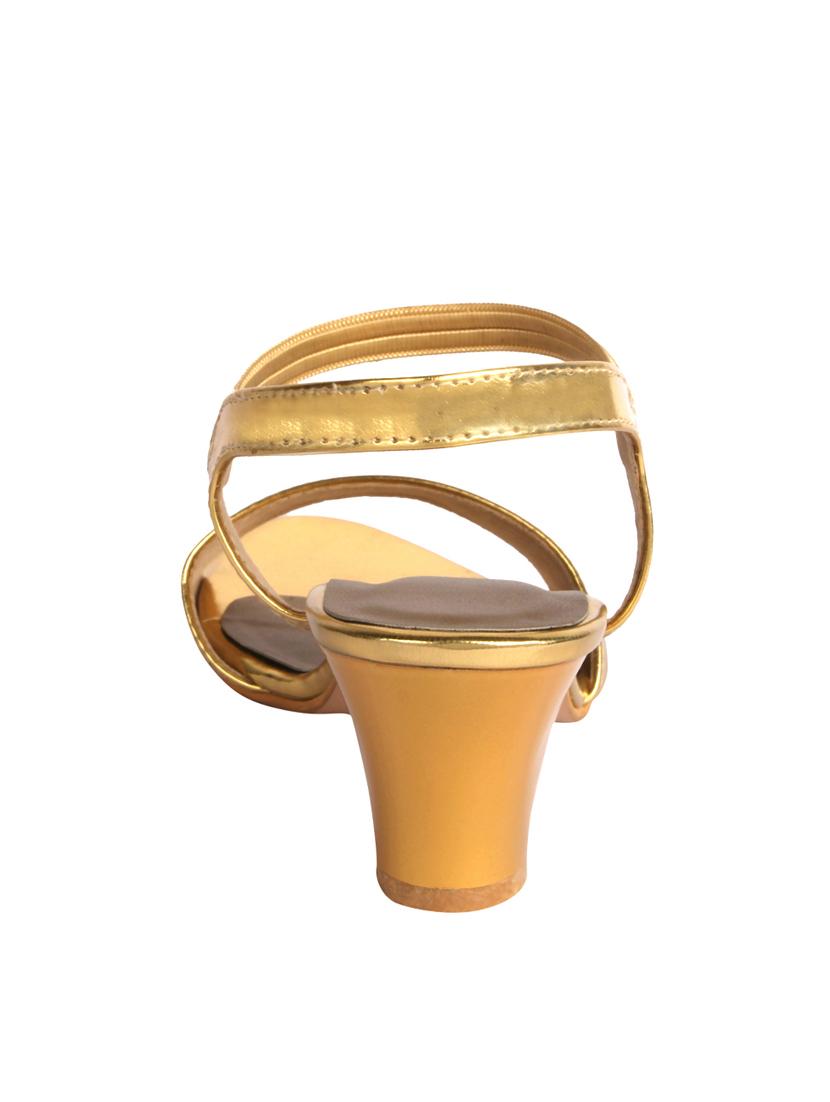 gold back strap sandal - 13027181 -  Standard Image - 1