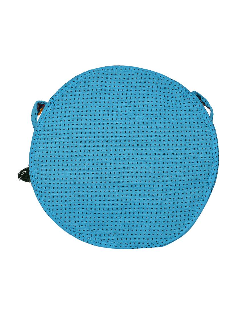 blue cotton sling bag - 13027477 - Standard Image - 1