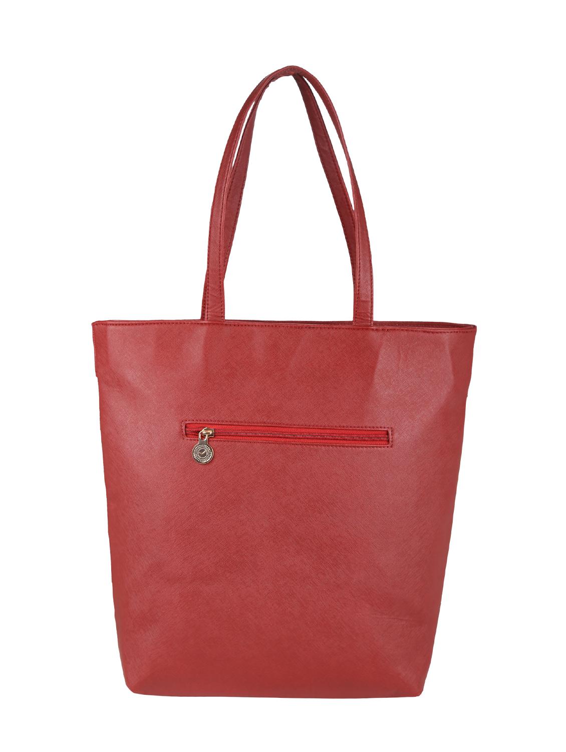 maroon leatherette handbag - 13027852 - Standard Image - 1