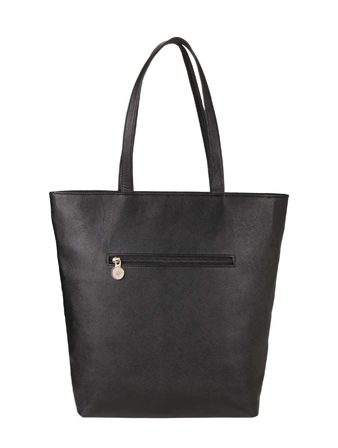 black leatherette handbag - 13027855 - Standard Image - 1