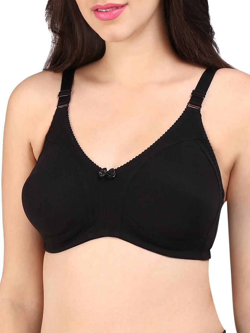bow patch solid bra  - 13046221 -  Standard Image - 1