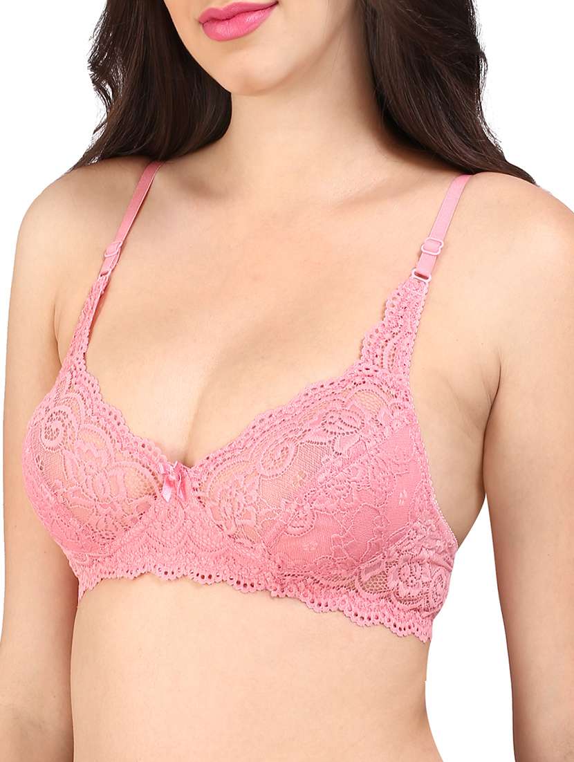 pink cotton bra - 13046230 -  Standard Image - 1