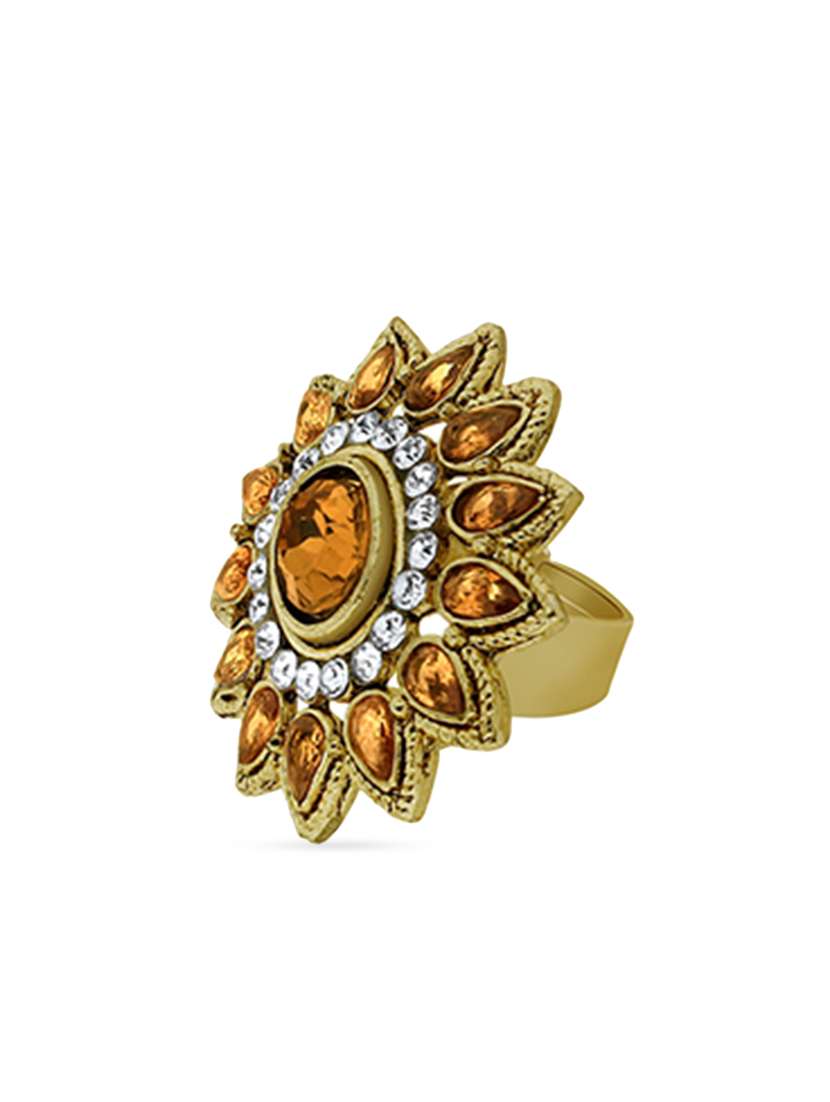 gold brass ring - 13048504 -  Standard Image - 1