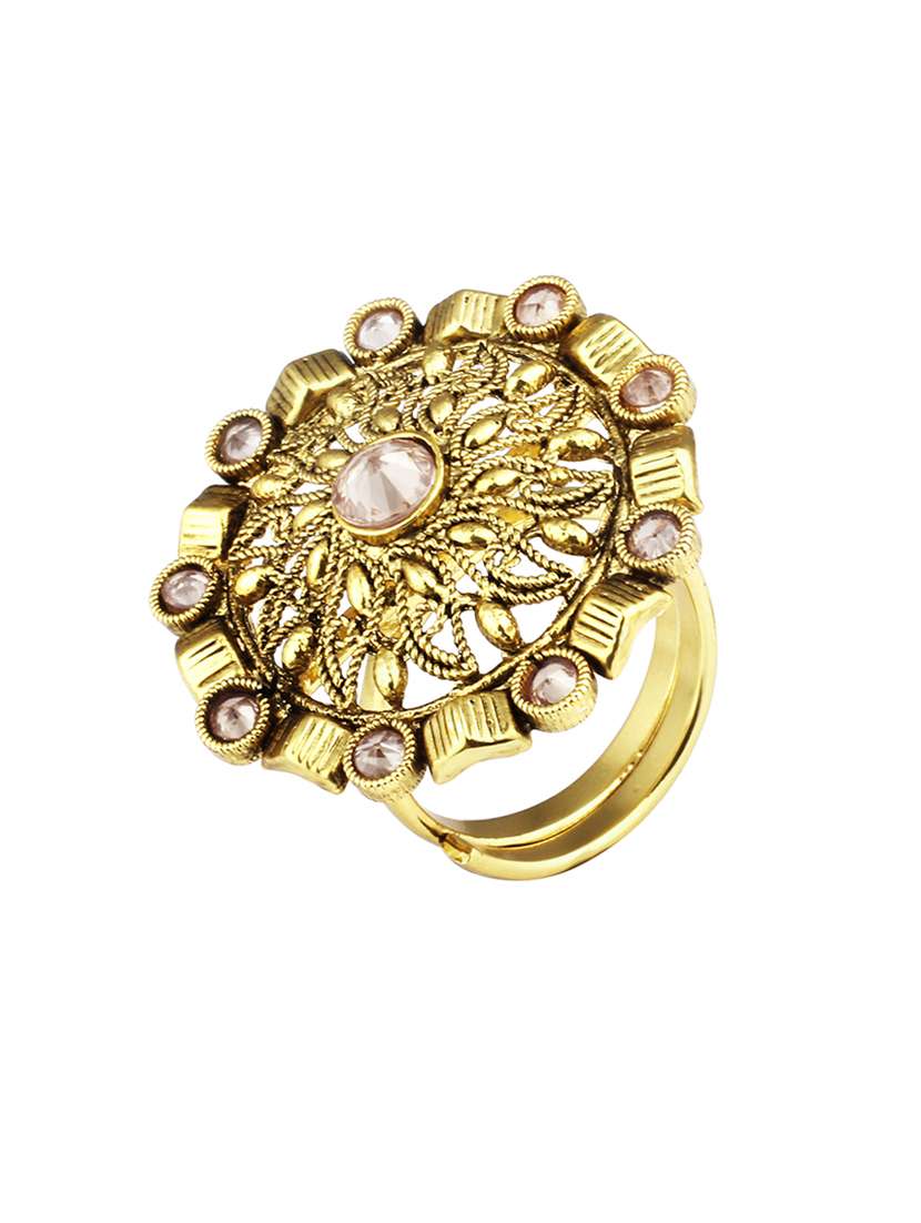 gold metal ring - 13048536 -  Standard Image - 1