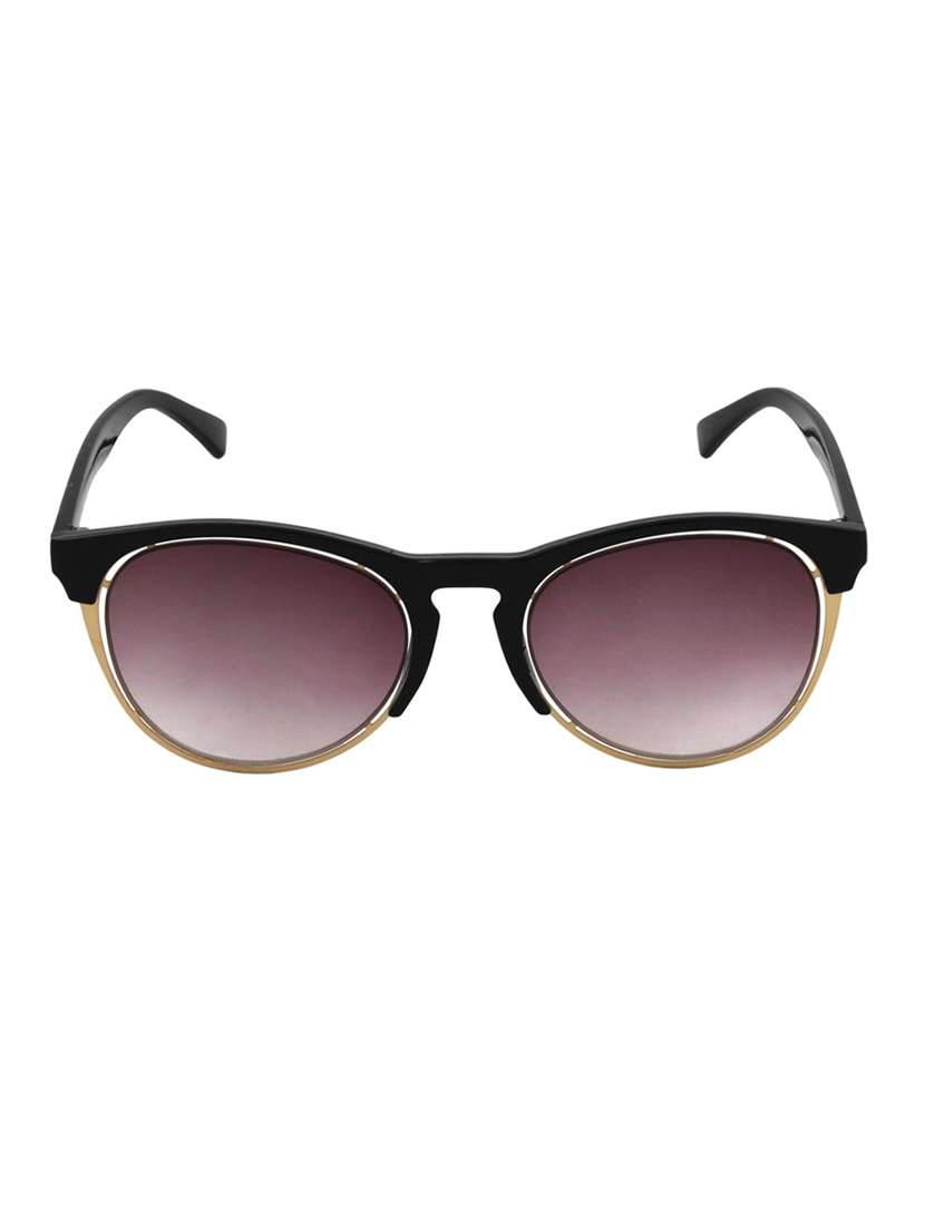 6by6 black & golden oval women sunglasses