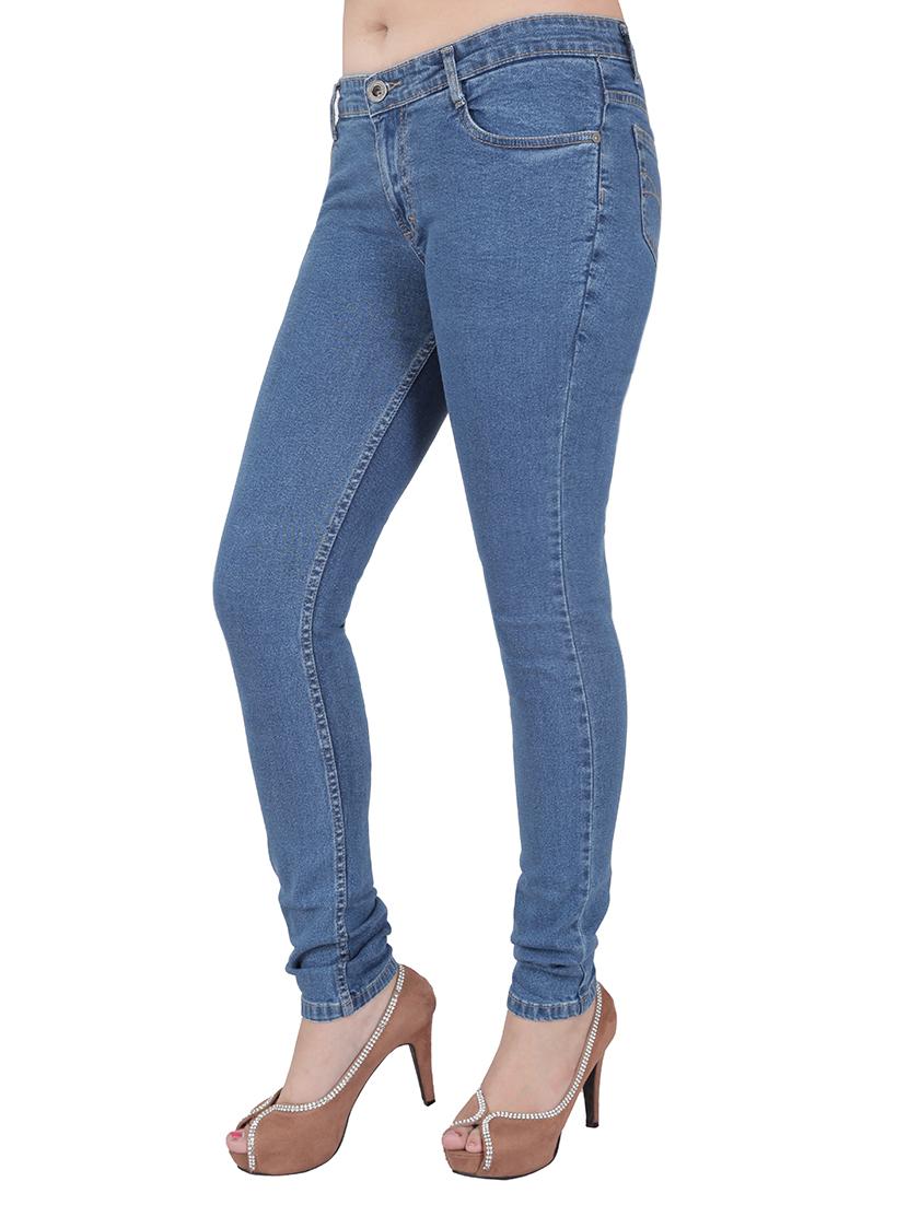 mid rise no washed denim jeans - 13055970 - Standard Image - 1