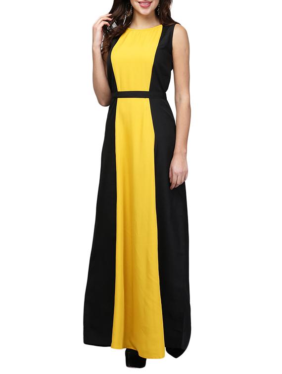women's fit & flare color block dress - 13056046 -  Zoom Image - 0