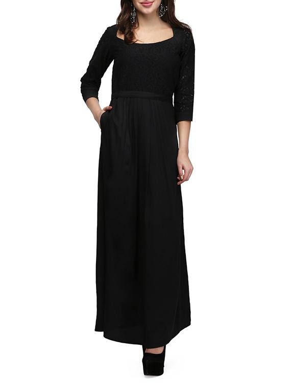 waist tie maxi dress - 13056277 - Zoom Image - 0