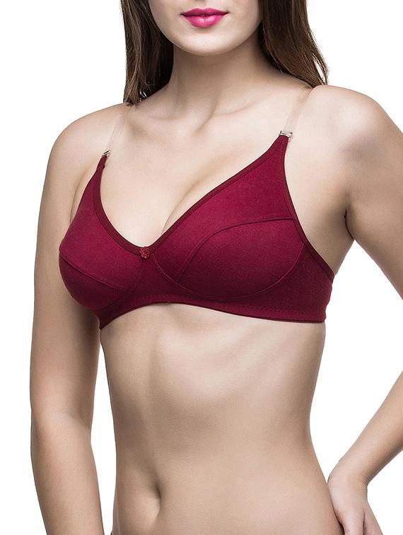 floral patch detachable strap bra - 13059524 - Standard Image - 1