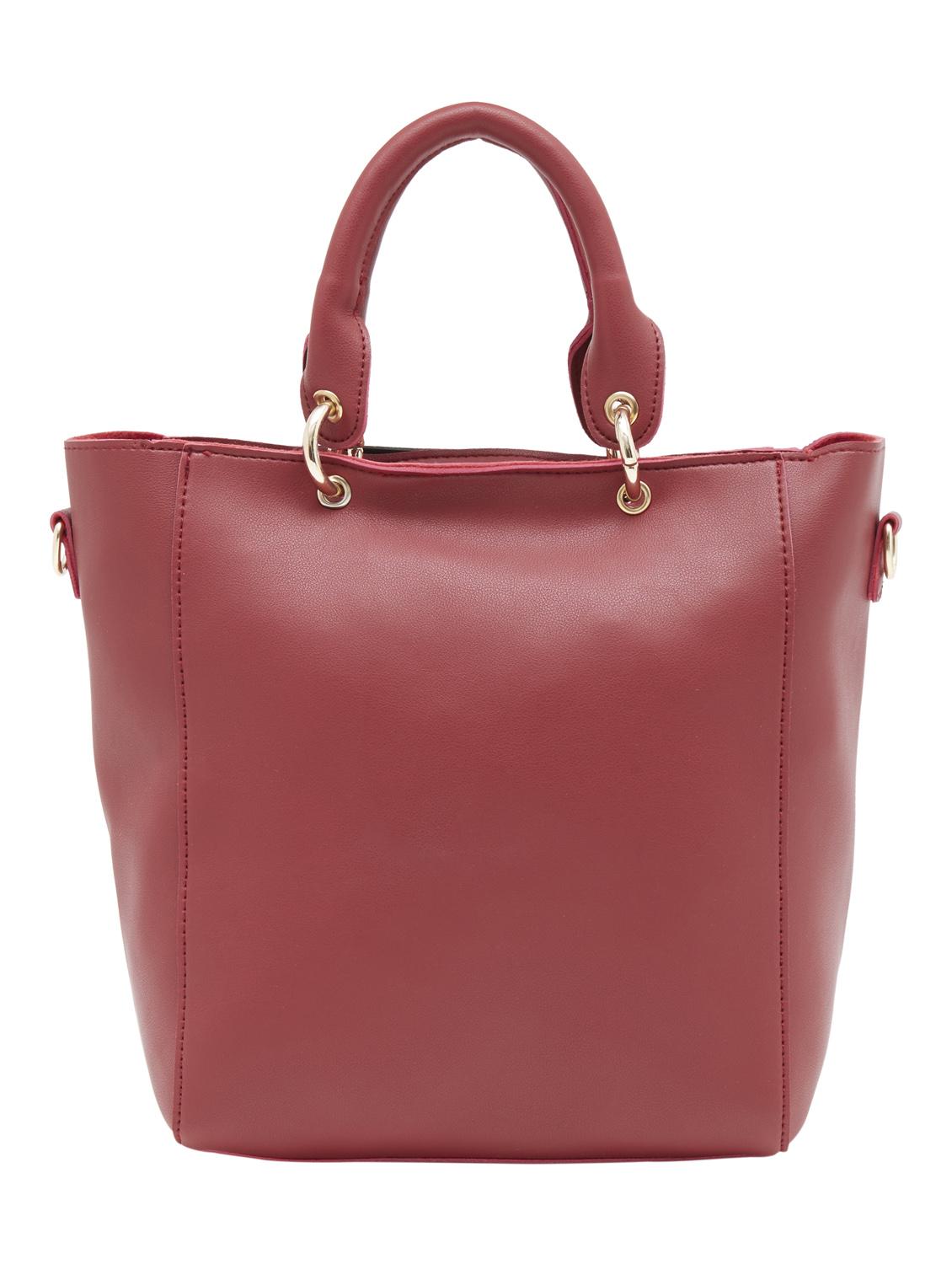 red leatherette tote - 13064526 - Standard Image - 1