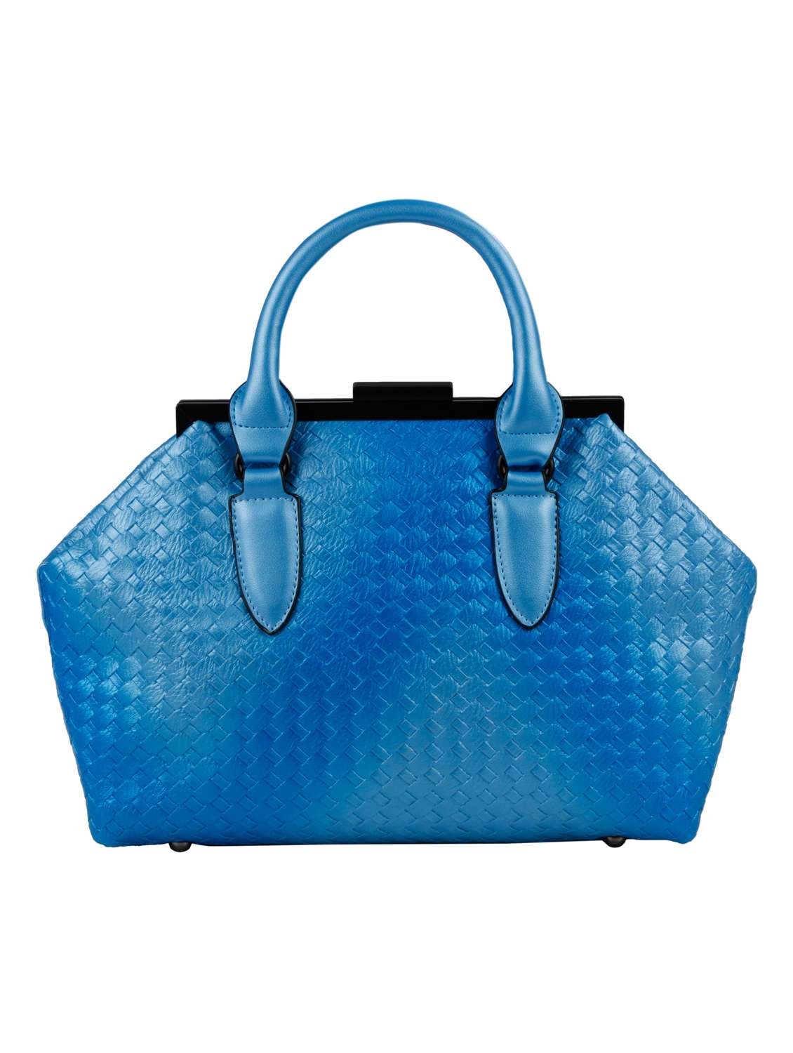 blue leatherette handbag - 13064538 - Standard Image - 1