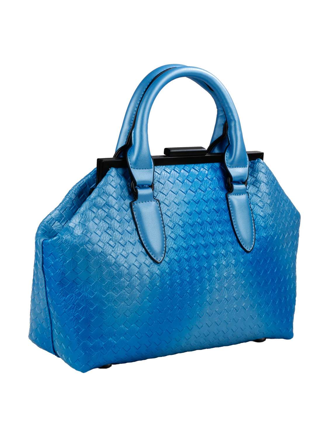 blue leatherette handbag - 13064538 - Standard Image - 4