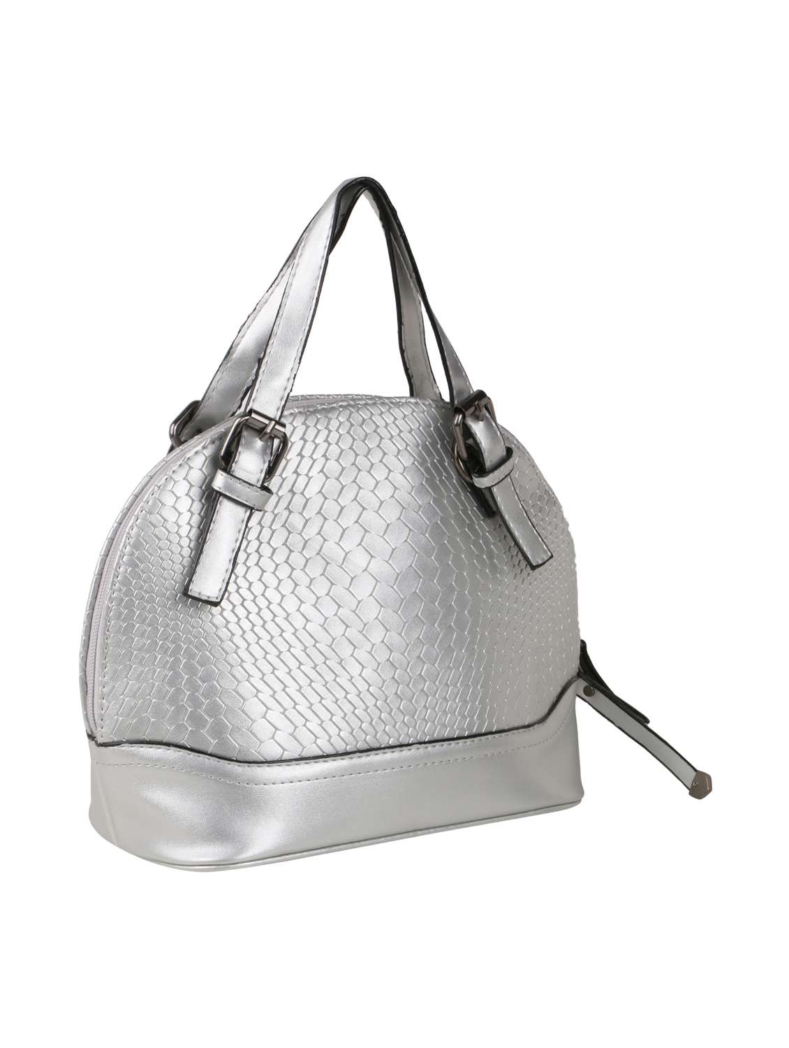 silver leatherette sling bag - 13064551 - Standard Image - 4