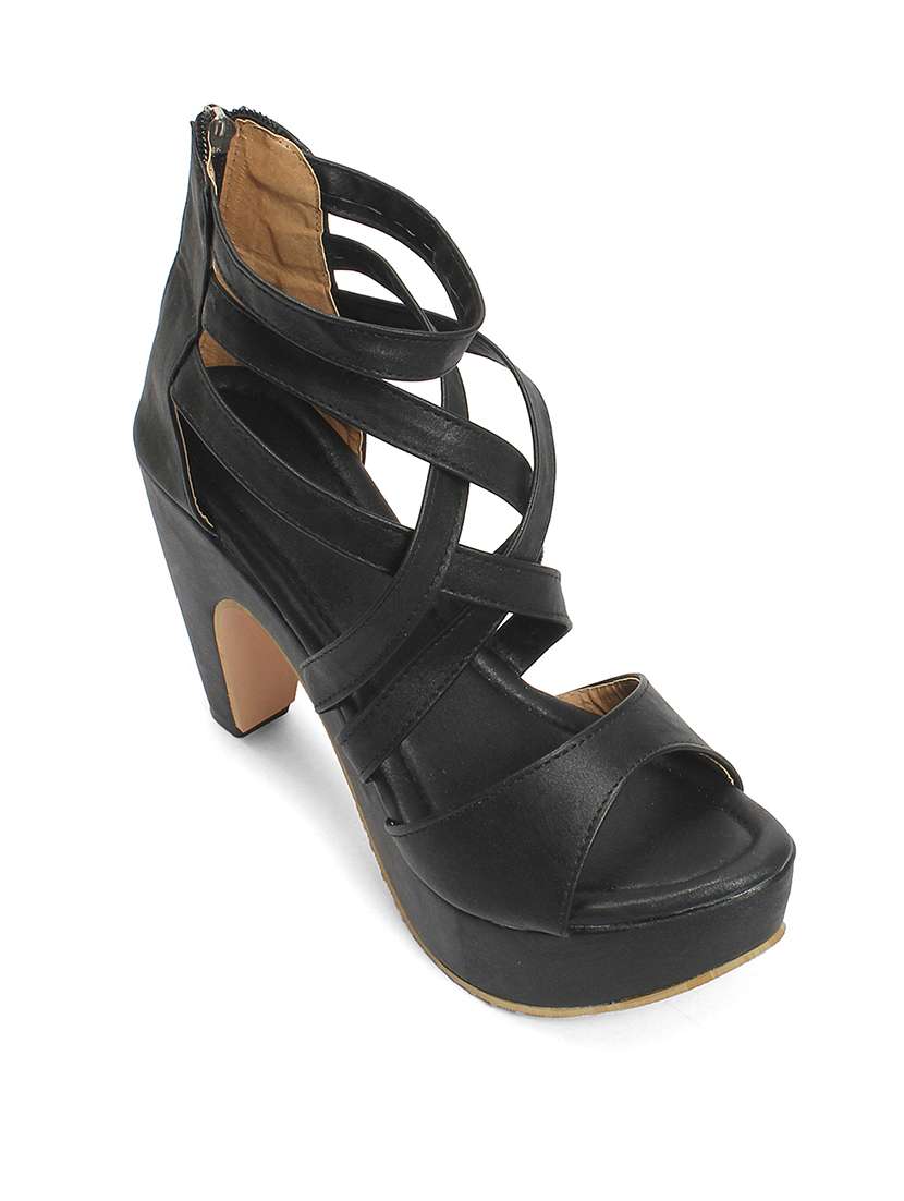 black closed back  thong sandal