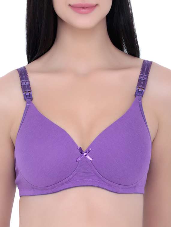 set of 2 purple cotton bras - 13085150 -  Standard Image - 1