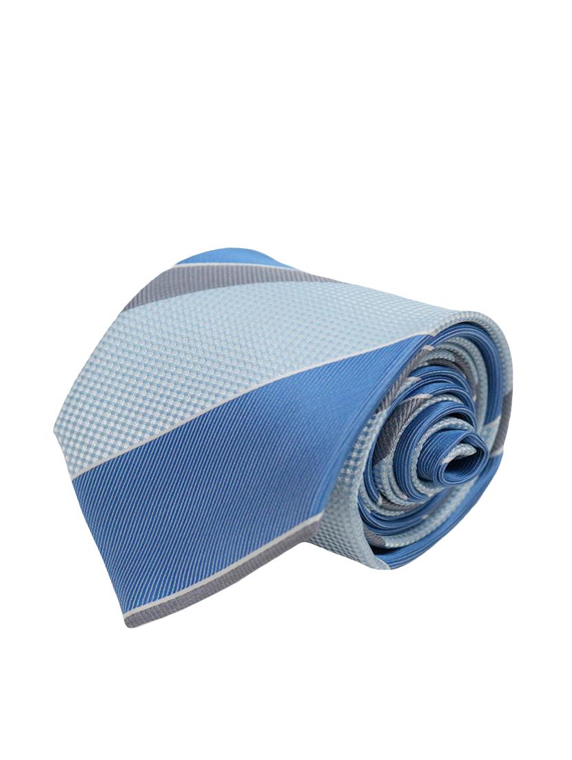 blue micro fiber tie - 13092320 - Zoom Image - 0