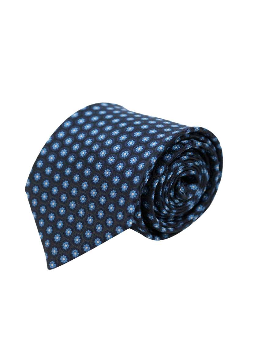 blue micro fiber tie