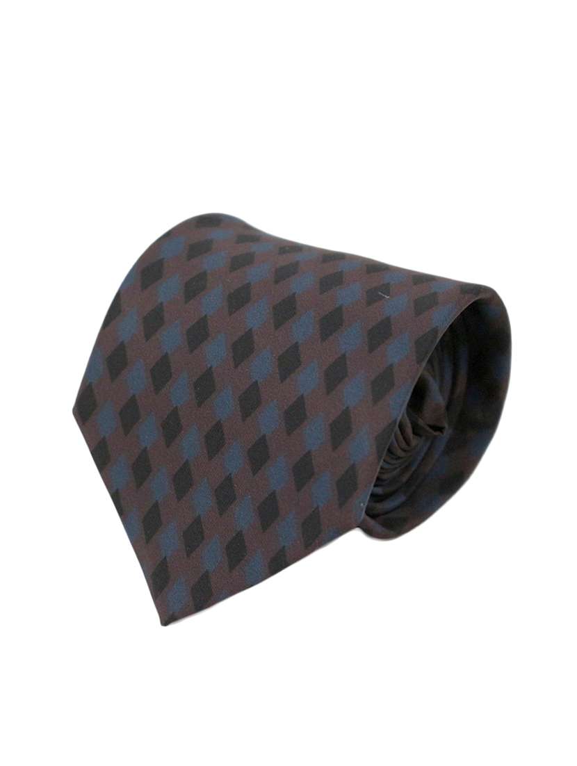 brown micro fiber tie - 13092371 - Zoom Image - 0
