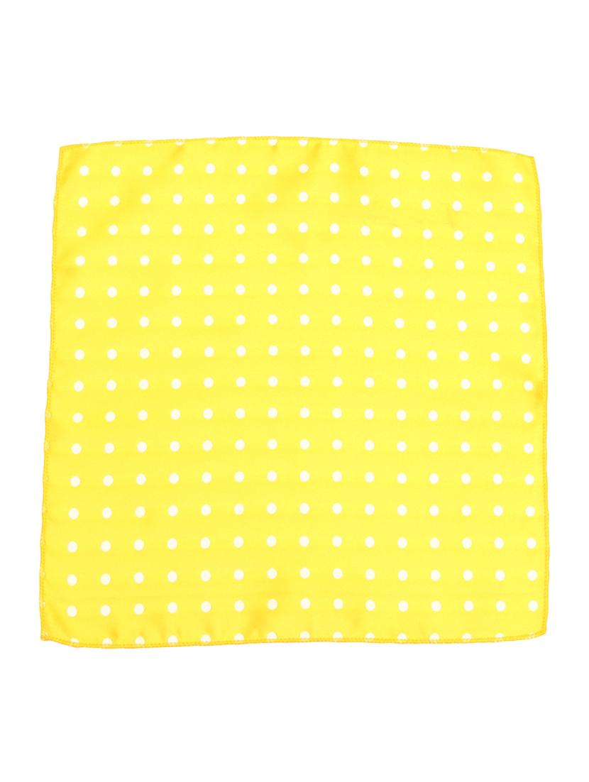 yellow micro fiber tie and a pocket square - 13092524 - Standard Image - 4