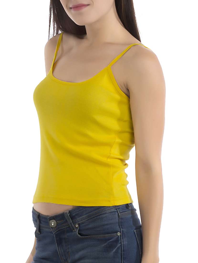 yellow cotton camisole - 13108440 - Standard Image - 1
