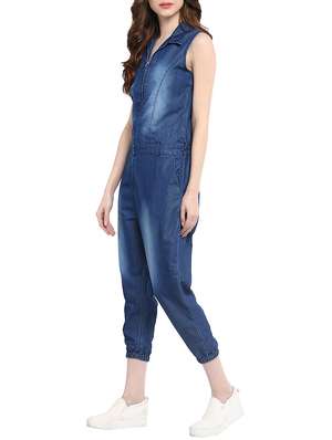 blue denim 34 jumpsuit