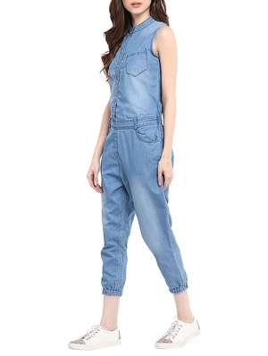 blue denim 34 jumpsuit