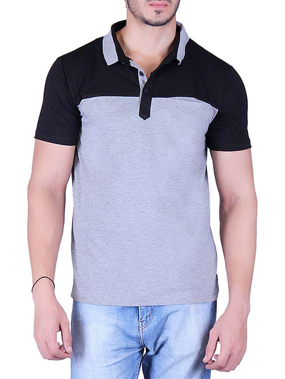 colour block cotton t-shirt