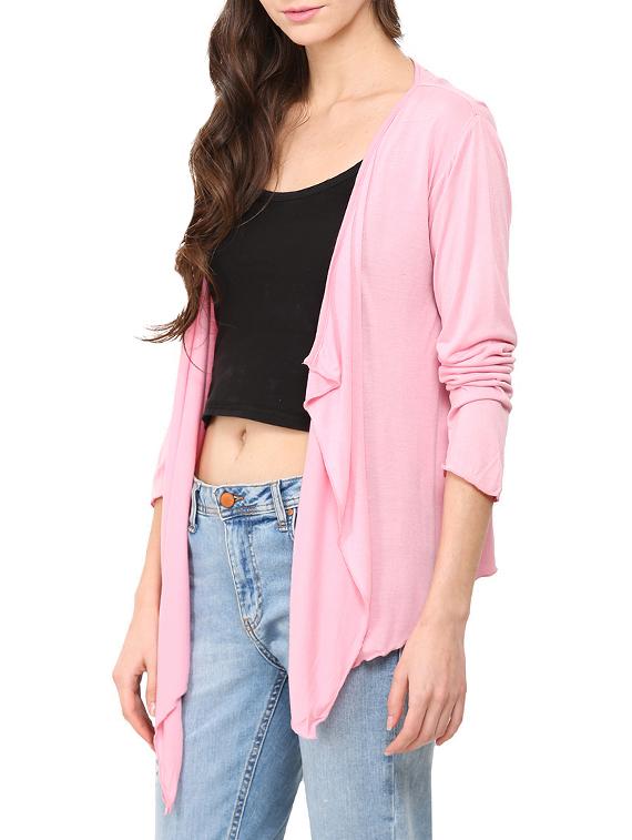 pink viscose shrug - 13117637 -  Standard Image - 1