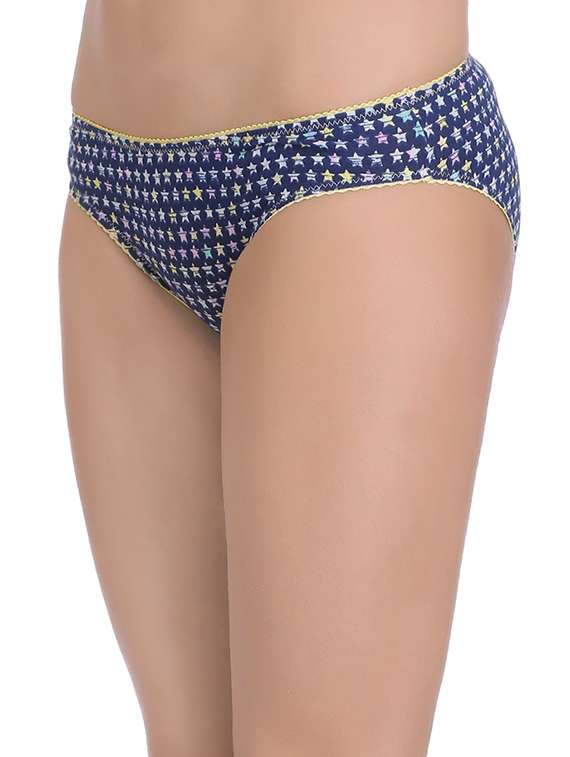 blue printed cotton panty - 13119634 -  Standard Image - 1