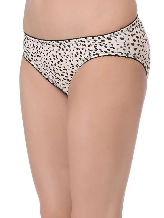 white printed cotton panty - 13119636 - Standard Image - 1