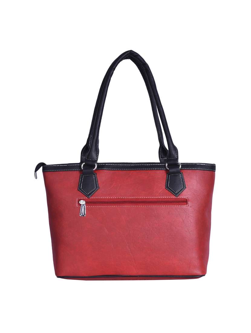 red leatherette handbag - 13123283 - Standard Image - 1