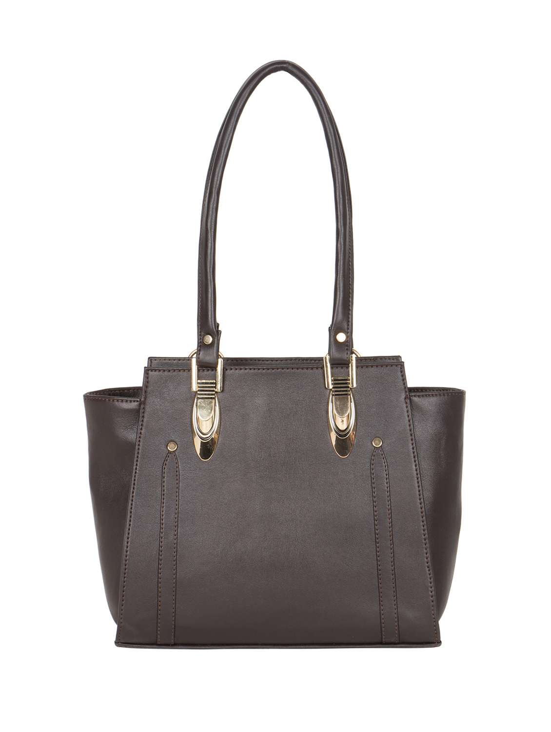 black leatherette handbag