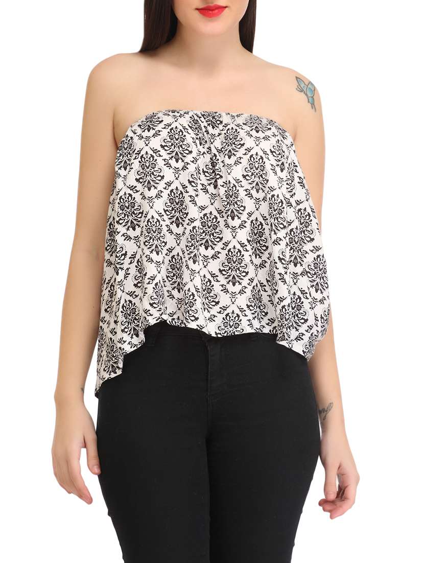white rayon top