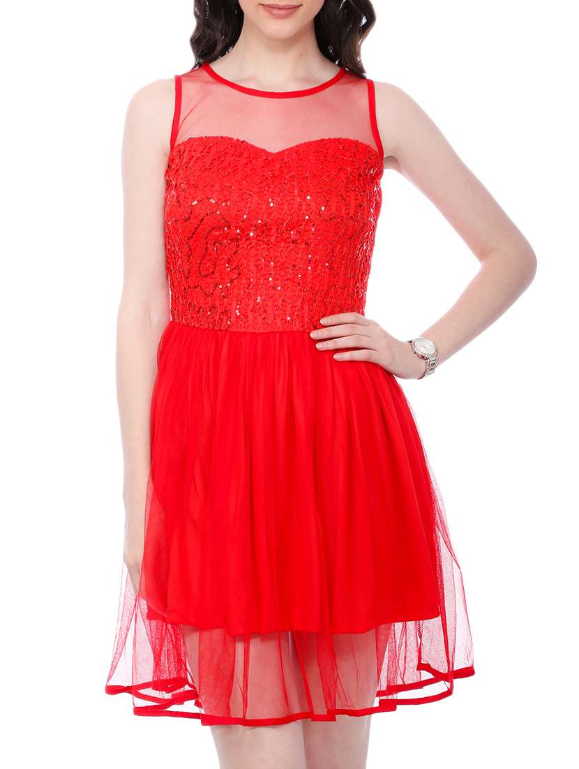 red net dress