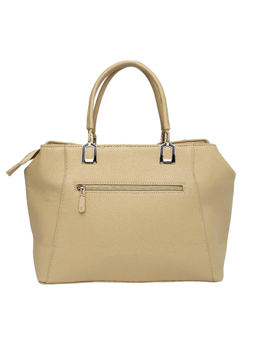 beige leatherette handbag - 13128216 -  Standard Image - 1