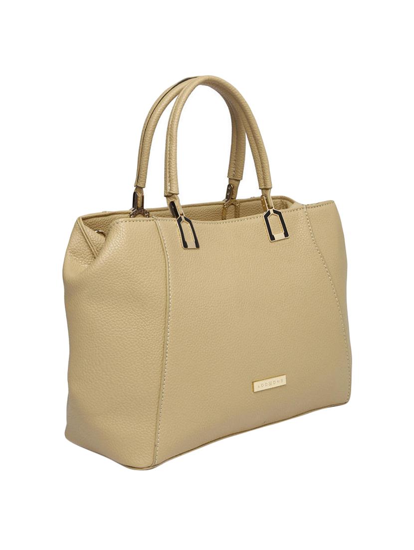 beige leatherette handbag - 13128216 - Standard Image - 4