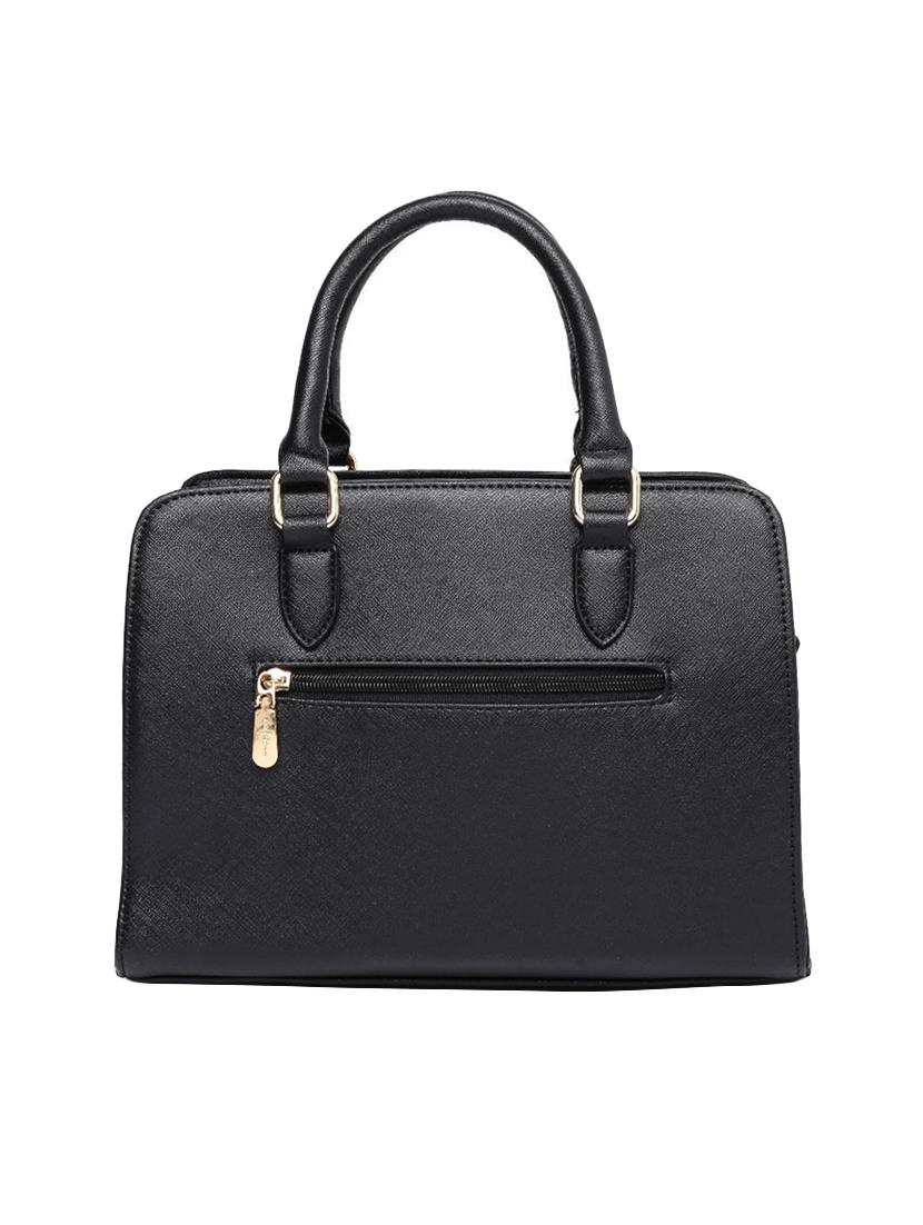 black leatherette handbag - 13128218 - Standard Image - 1