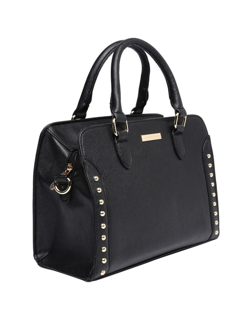 black leatherette handbag - 13128218 - Standard Image - 4