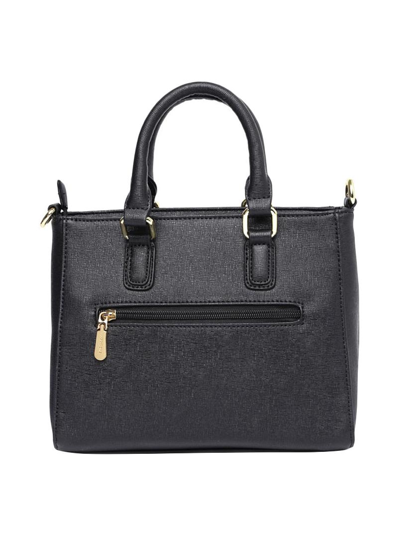 black leatherette handbag - 13128219 - Standard Image - 1