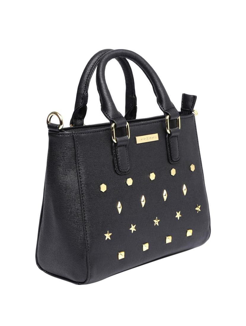 black leatherette handbag - 13128219 - Standard Image - 4