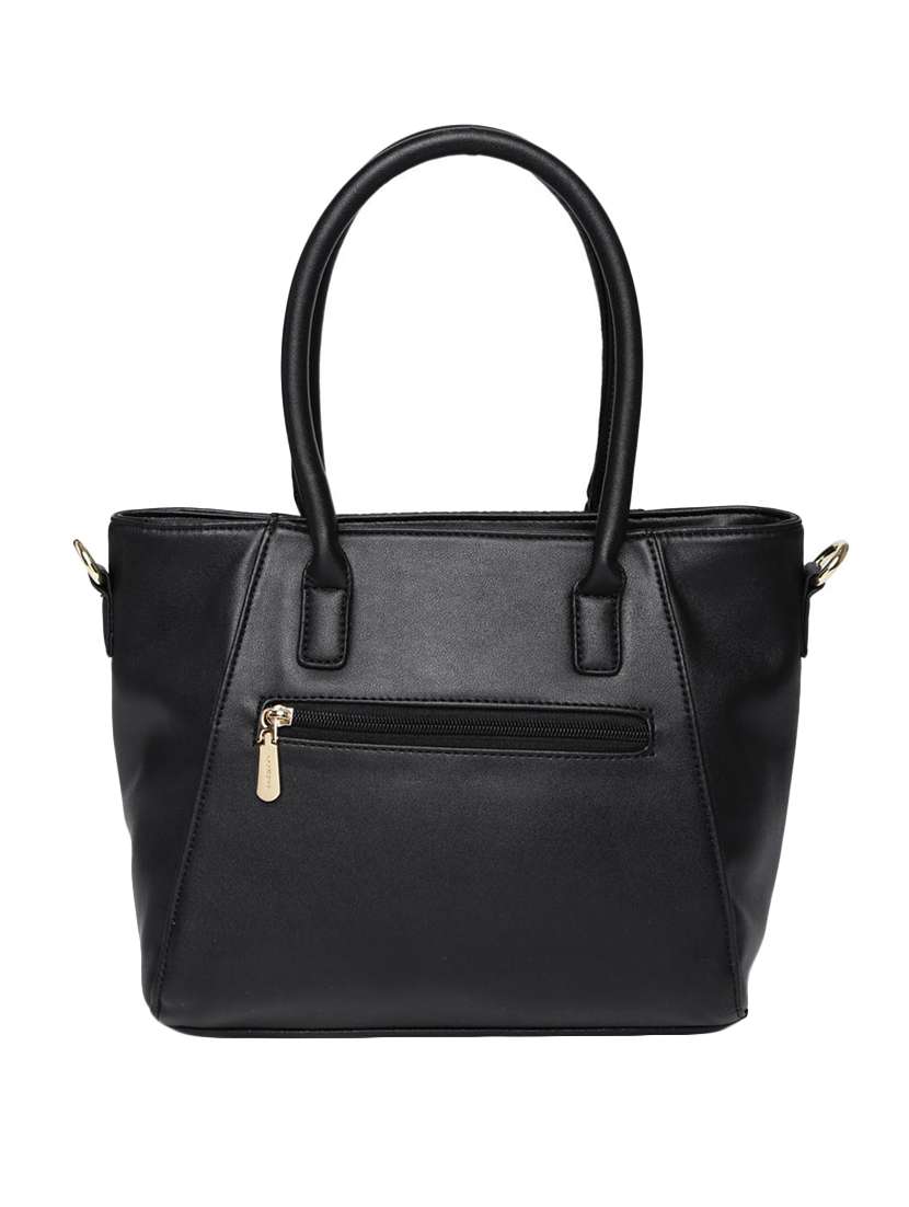 black leatherette handbag - 13128222 -  Standard Image - 1