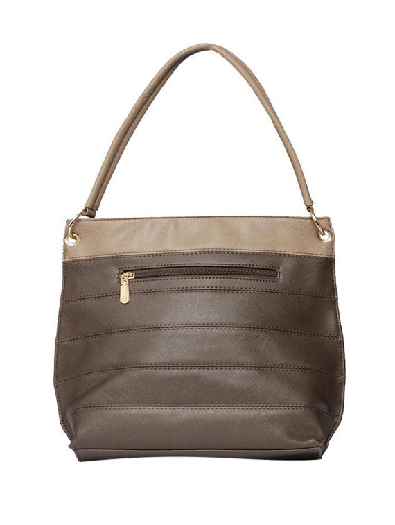 brown leatherette handbag - 13132455 -  Standard Image - 1