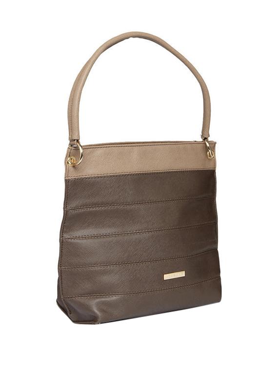 brown leatherette handbag - 13132455 - Standard Image - 4