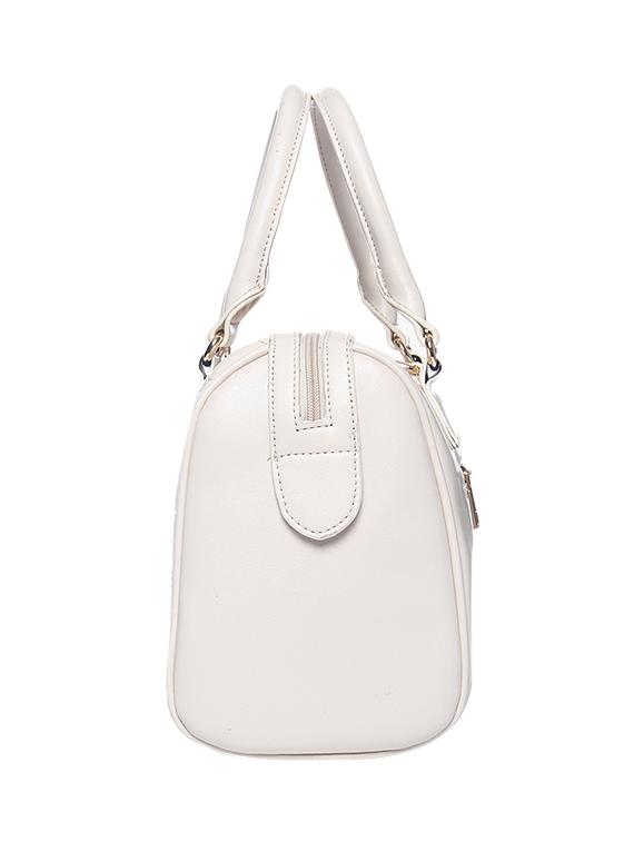 cream leatherette handbag - 13132459 - Standard Image - 4