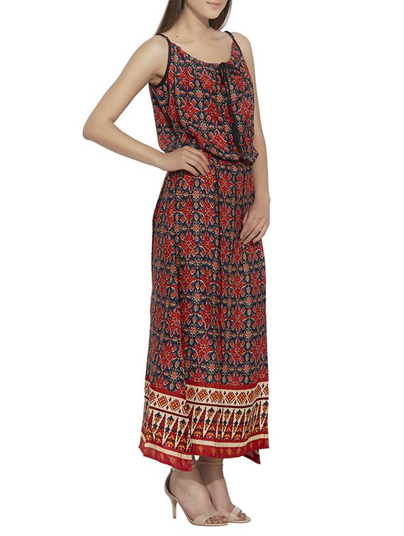 multicolor rayon maxi dress - 13142008 - Standard Image - 1
