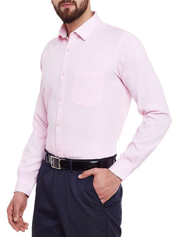 pink cotton casual shirt - 13144322 -  Standard Image - 1