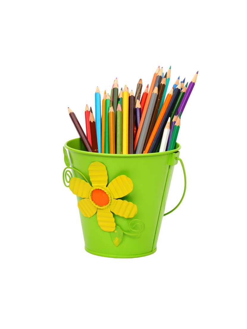Deziworkz Harlequin Flower Arranging Bucket Planter
