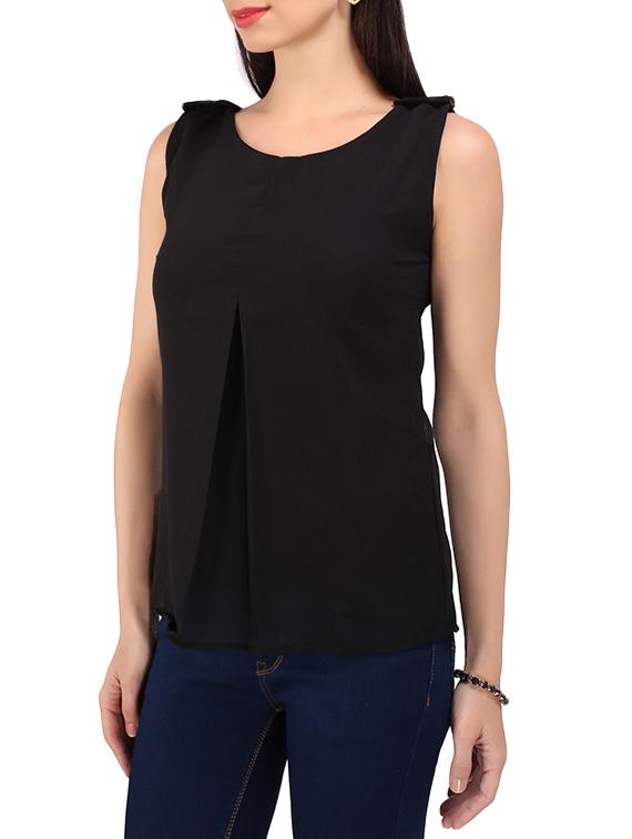 black georgette top - 13146755 - Standard Image - 1